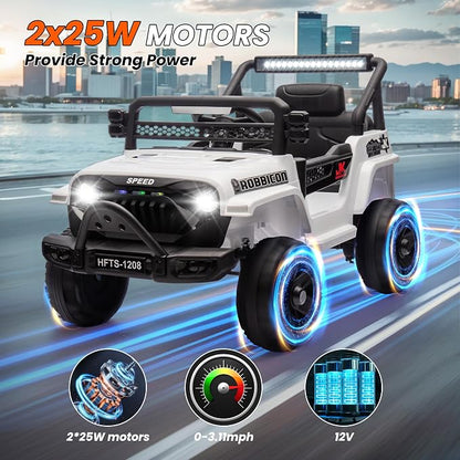 12V Ride on Electric Truck Car for Kids, 12V Kids Electric Vehicles w/Remote - Image 2