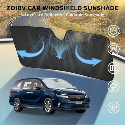 Windshield Sun Shade for 2018-2023 Chevrolet Traverse LS LT RS Redline Premier - Image 3