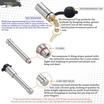 61135 | Receiver Lock for 2021+ Toyota 300 Series Land Cruiser - Image 5