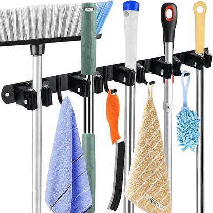 Huryfox Mop and Broom Holder Wall Mounted by Hurfox