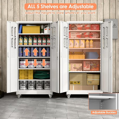 71" H×32" W×16" D Garage Storage Cabinet - Image 5