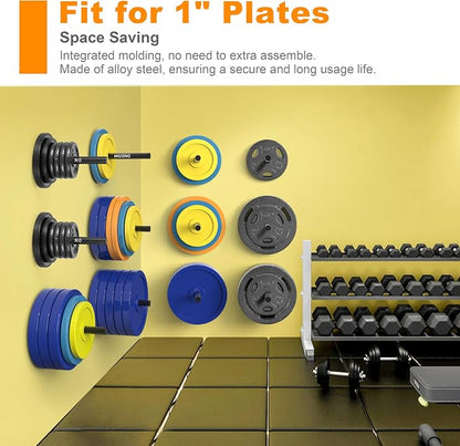 Weight Plate Holder, Wall Mounted Weight Rack Storage - Image 2