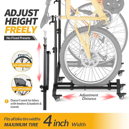 Vertical Bike Stands，Standing Bike Rack - Image 3