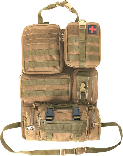 Universal Tactical Seat ​Back Organizer Vehicle Molle Panel Organizer Storage - Image 9