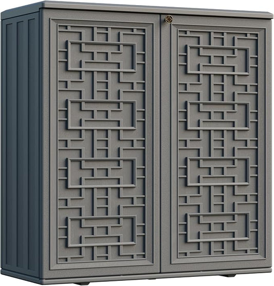 Indoor Outdoor Storage Cabinet Waterproof by Mrosaa