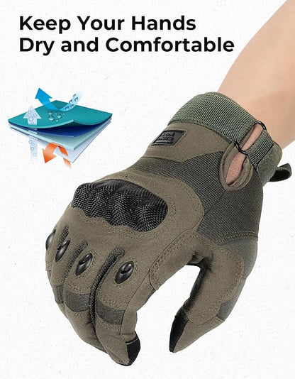KEMIMOTO Tactical Gloves for Men, Touchscreen Motorcycle Gloves - Image 6