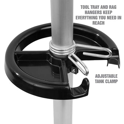 OEMTOOLS 87031 18 Gallon Oil Drain Container, Upright Adjustable Oil Drain Tank - Image 4