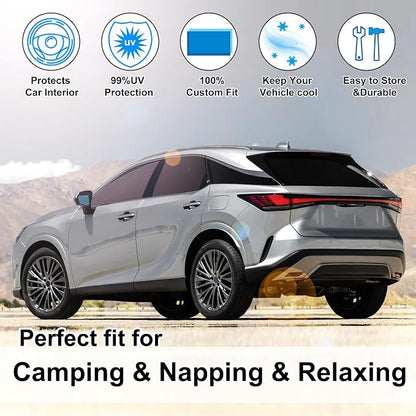 TINGLU Window Shades for Lexus RX 2023 2024 2025 Accessories Car Side Full - Image 6