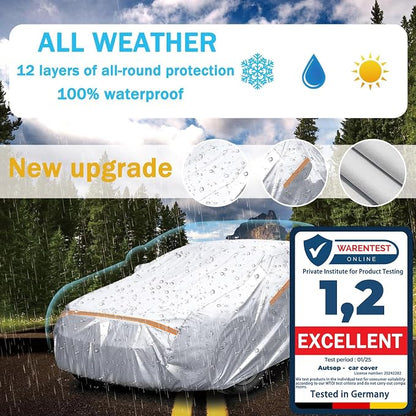 Autsop Car Cover Waterproof All Weather, 12-Layer Car Covers - Image 2
