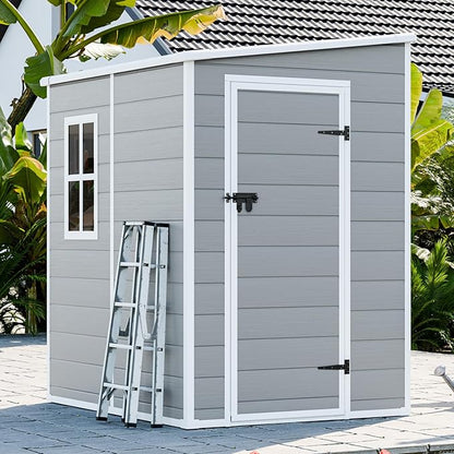 5x4 Shed Resin Outdoor Storage by WACASA