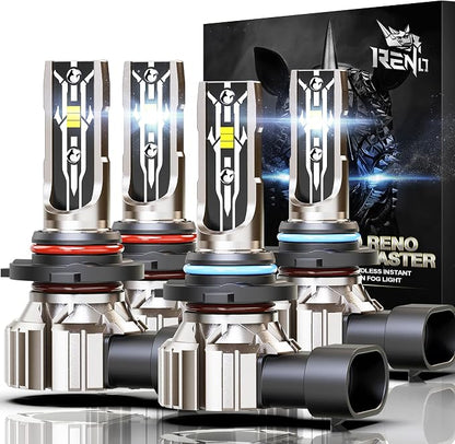 RENO 9005 9006 Bulb Combo, 9005 9006 Fog Lights Bulb, 9006 9005 Light Bulbs by RENO
