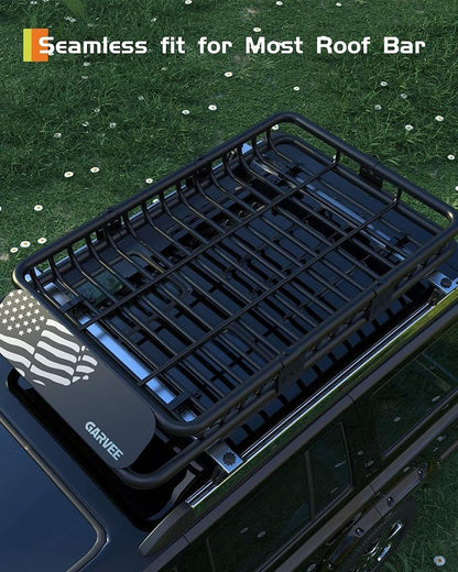 51" x 36" Universal Roof Rack Carrier Basket, 200 Lbs Capacity Car Cargo Rack - Image 7