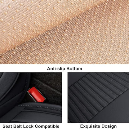 LINGVIDO Car Seat Covers, Breathable and Waterproof Faux Leather Automotive - Image 6