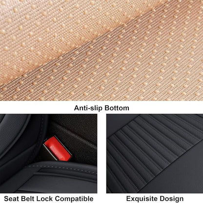 LINGVIDO Car Seat Covers, Breathable and Waterproof Faux Leather Automotive - Image 7
