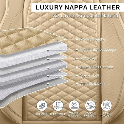 Car Seat Covers Full Set Leather Seat Covers Automotive Seat Covers Universal - Image 6