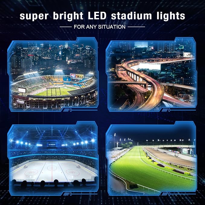 900W Led Stadium Lights, IP66 High Power Outdoor Sport Court Arena Light - Image 6