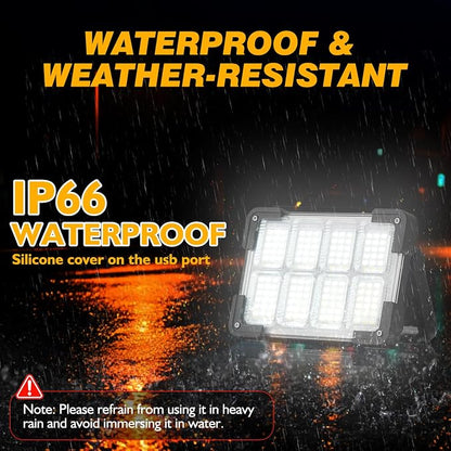 120W Solar Rechargeable Work Light, 144 LED 10000LM Led Work Light - Image 6