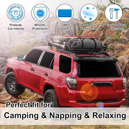 TINGLU Window Shades for Toyota 4Runner 2010-2024 Accessories Car Side Full - Image 6