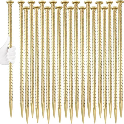 16 Inch Rebar Stakes 1/2 Inch Diameter Galvanized Steel Ground Anchors Heavy - Image 8