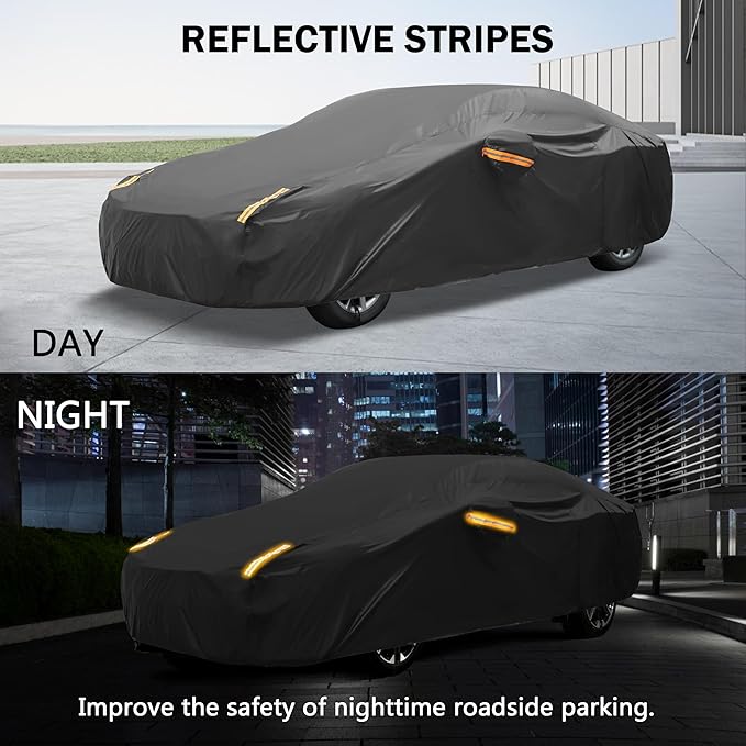 MORNYRAY Compatible with Mazda MX-5, Car Cover Outdoor Waterproof Sun Rain Snow - Image 4