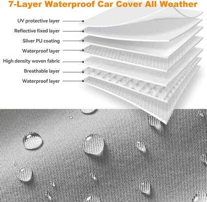 Car Cover Compatible with Dodge Challenger 2008-2024, Waterproof Car Cover - Image 3