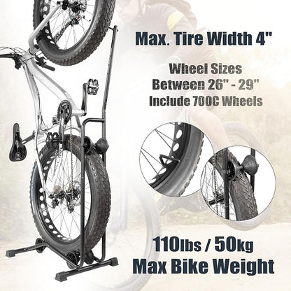 CyclingDeal Upright E Bike Fat Tire Bike Stand - Image 2