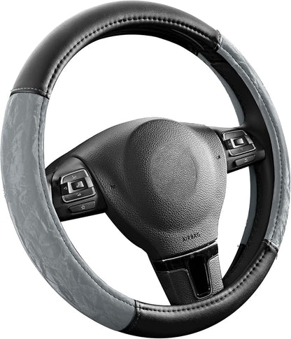 PIC AUTO Steering Wheel Cover, Silk Grain Leather Car Steering Wheel Protector - Image 2