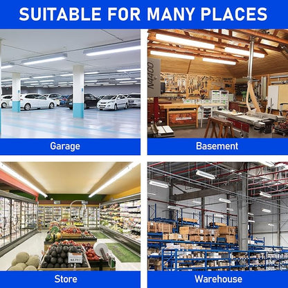 8FT LED Linear Strip Light, Super Bright 8 Foot LED Shop Lights 100W 90W 80W - Image 8