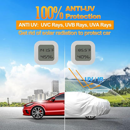 Car Cover, GORDITA Car Covers Waterproof All Weather Snowproof Windproof - Image 7