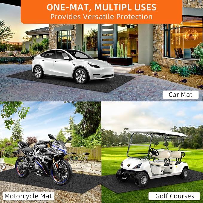 Garage mats for Floor Upgraded, 17 x 7.4 Ft, Garage Floor mats for Under car - Image 8
