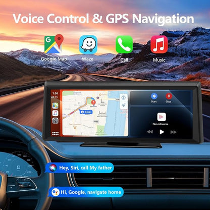 Wireless Carplay Screen for Car 2K Dash Cam, 8.1" HD Portable Car Stereo - Image 7