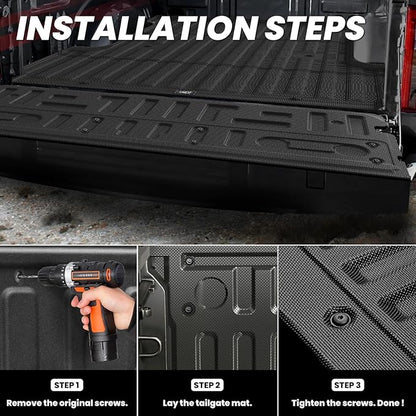 LASFIT Tailgate Mat for Ford F-150 2021-2025 Truck Tailgate Liner All Weather - Image 3