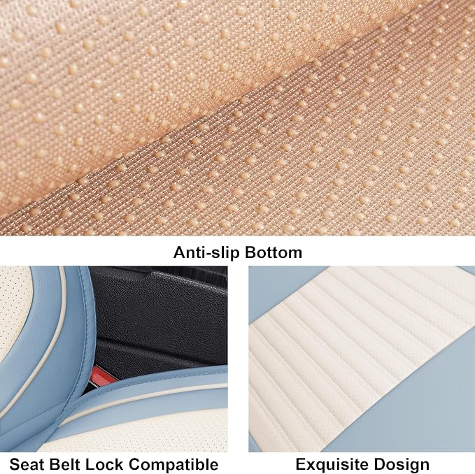 LINGVIDO Universal Car Seat Cover, Breathable and Waterproof Faux Leather - Image 4