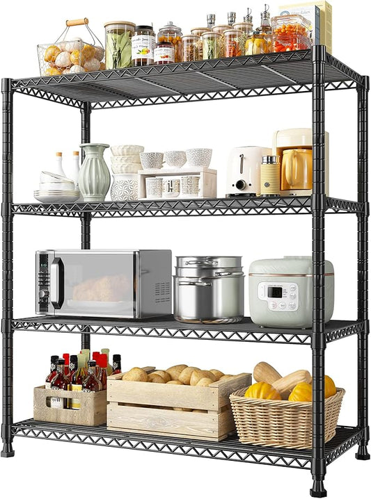 REIBII Wire Shelving Unit Storage Shelves Metal Shelves Heavy Duty Shelving by REIBII