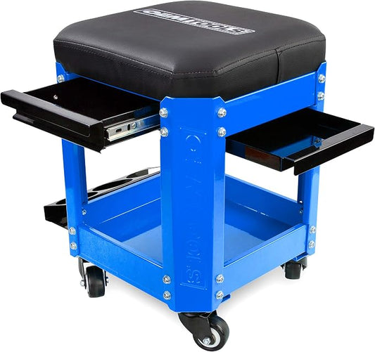 OEMTOOLS 24996 Blue Workshop Creeper Seat, Rolling Stool by OEMTOOLS