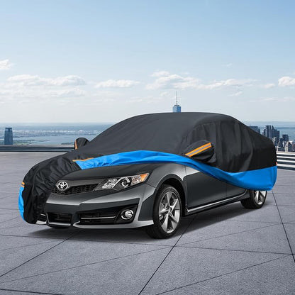 Car Cover Waterproof All Weather Outdoor Windproof Dustproof UV Protection Fit - Image 7