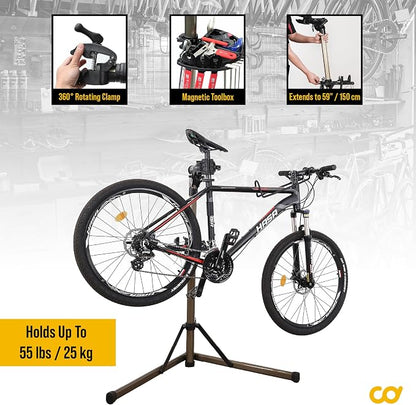 BikeHand Bike Repair Stand | Lightweight & 360 Adjustable Home Bicycle - Image 2