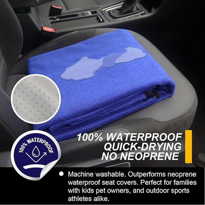 Back Seat Cover for Car Trucks Van SUV, Waterproof Rear Bench Towel Seat Covers - Image 3