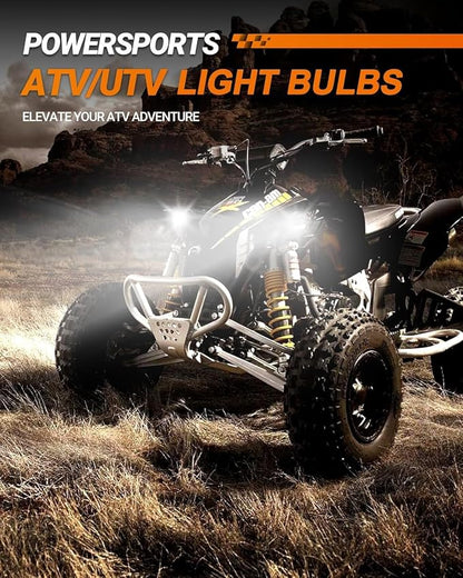 SEALIGHT H4/9003/HB2 Driving Light Bulbs, 36000LM Super Bright 9003 Dual Beam - Image 7