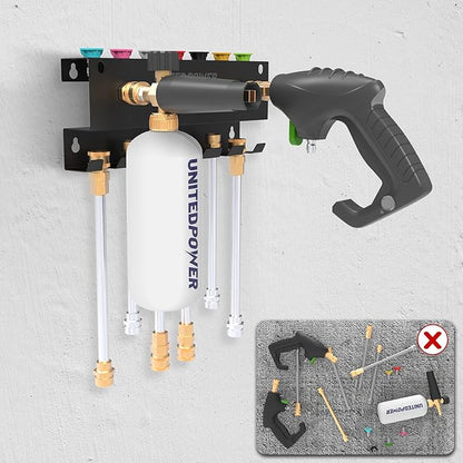 UNITEDPOWER Pressure Washer Gun Holder，Wall Mount Foam Cannon Holder，Tool - Image 5