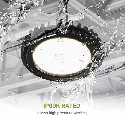 ASD LED High Bay UFO Light Fixture, Commercial Shop Lighting | Dimmable - Image 4