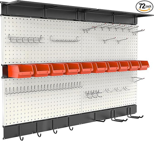 Ultrawall Pegboard Wall Organizer, 48X 36 inch Garage Storage Pegboard by UltrawallGarageTools
