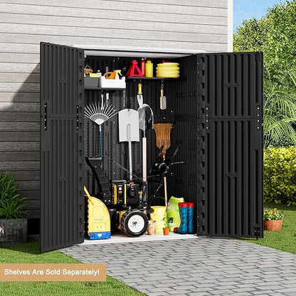 KINYING Outdoor Vertical Storage Shed, 57 Cu.ft Outdoor Storage Cabinet - Image 5