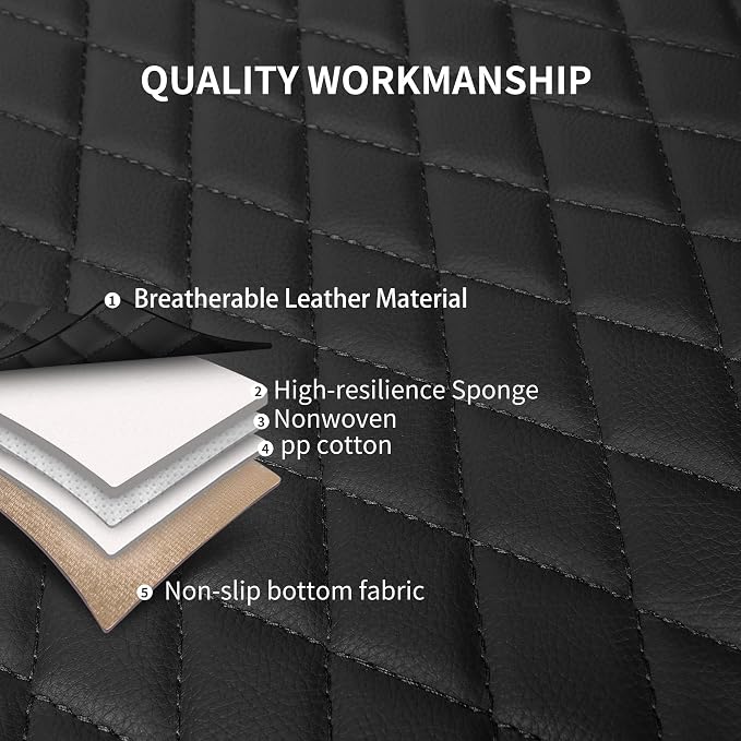Car Seat Covers, Breathable and Waterproof Seat Covers, Luxury PU Universal Fit - Image 7