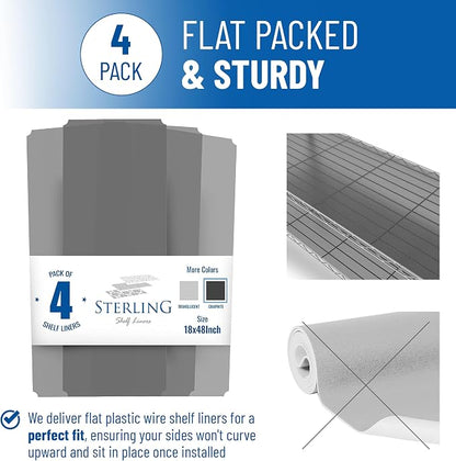 Sterling Shelf Liners Wire Rack Covers: Plastic Shelf Liner Cover - Image 4