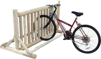 13-Place Bike Log Rack, Outdoor Bike Stand, Freestanding Commercial Bicycle - Image 2