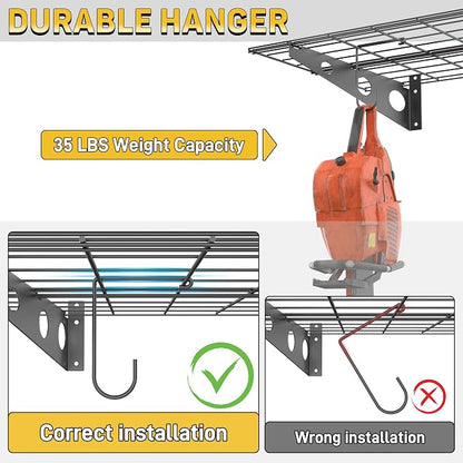 Ultrawall Garage Wall Shelves, 2 x 4 ft Wall Mounted Storage Shelves, Heavy - Image 6