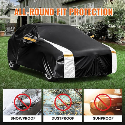 12-Layer Custom Fit Car Cover for Tesla Model Y, Upgraded Waterproof - Image 6