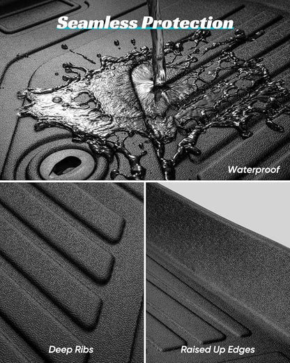 Floor Mats Full Set for Nissan Rogue 2021-2025 Accessories, All Weather Floor - Image 7