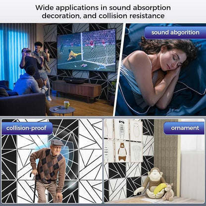 8 Pack 2-Layer Large Soundproof Wall Panels, 15.7 x 15.7 x 0.43 in Sound Proof - Image 6